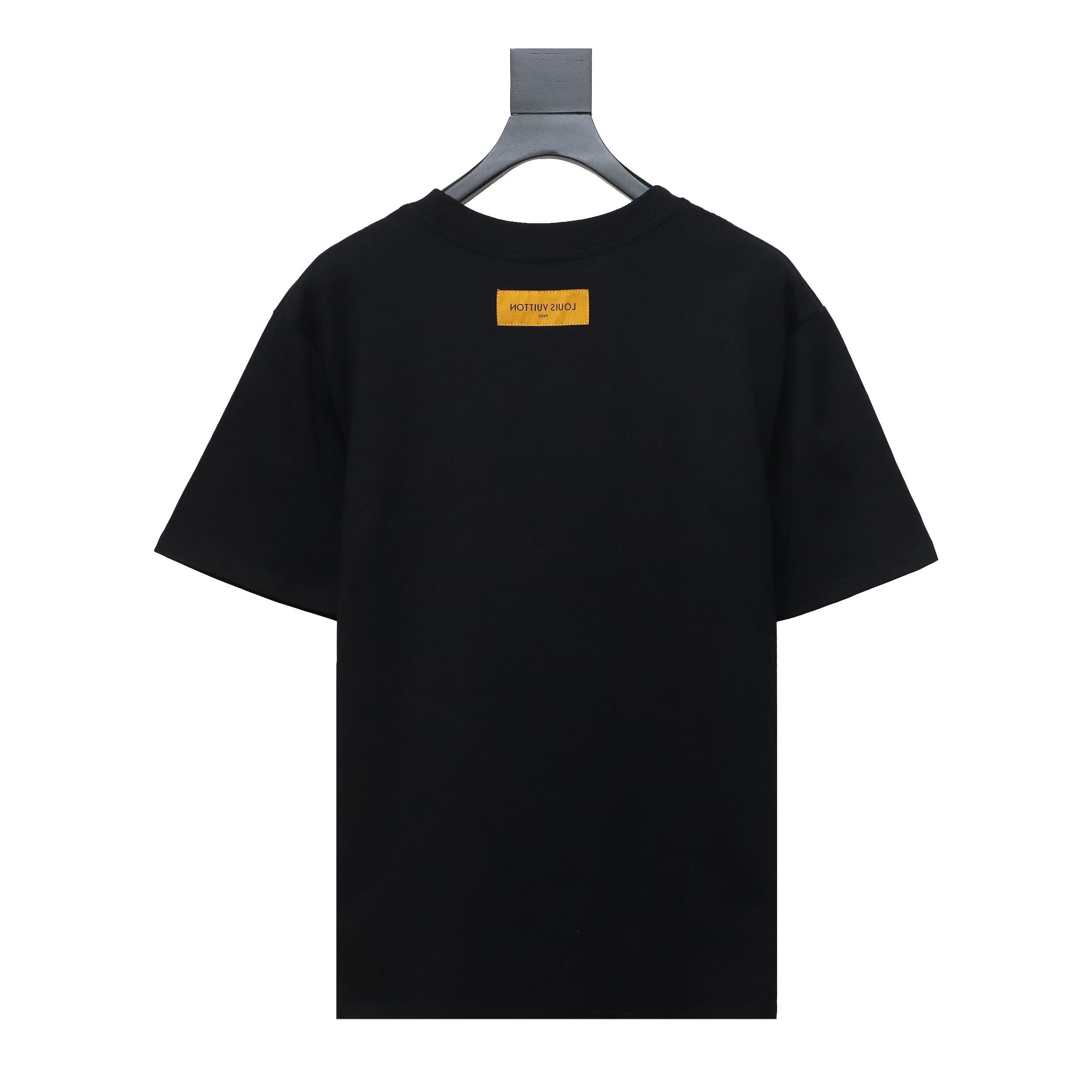 Louis Vuitton 24ss colorful polka dot heavy embroidered logo short sleeve black