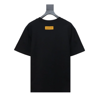Louis Vuitton 24ss colorful polka dot heavy embroidered logo short sleeve black 02