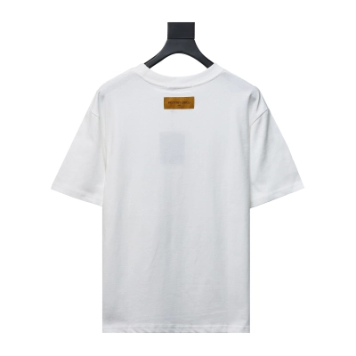 Louis Vuitton 24ss colorful polka dot heavy embroidered logo short sleeve White 02