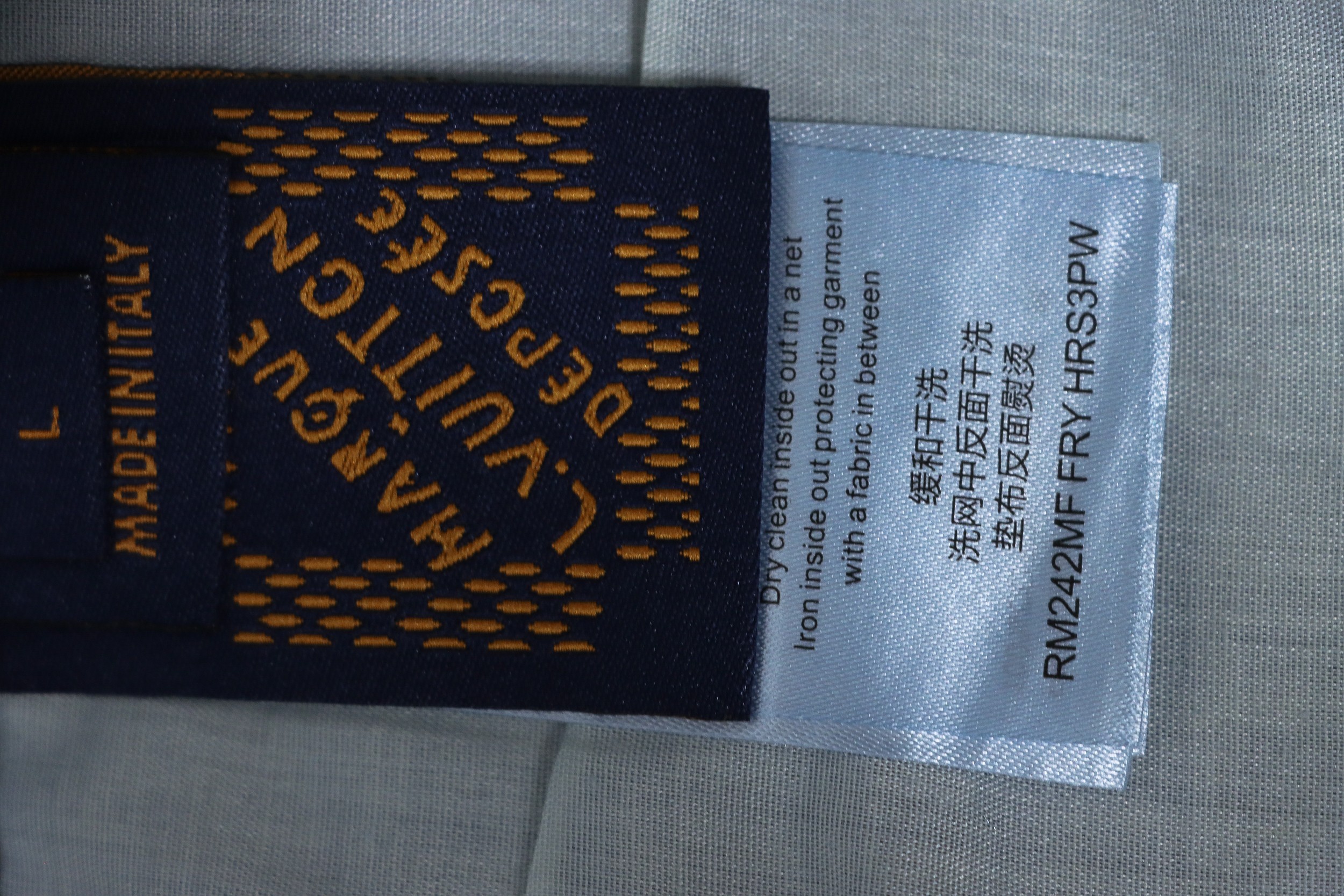 Louis Vuitton 24ss cord embroidered denim shorts