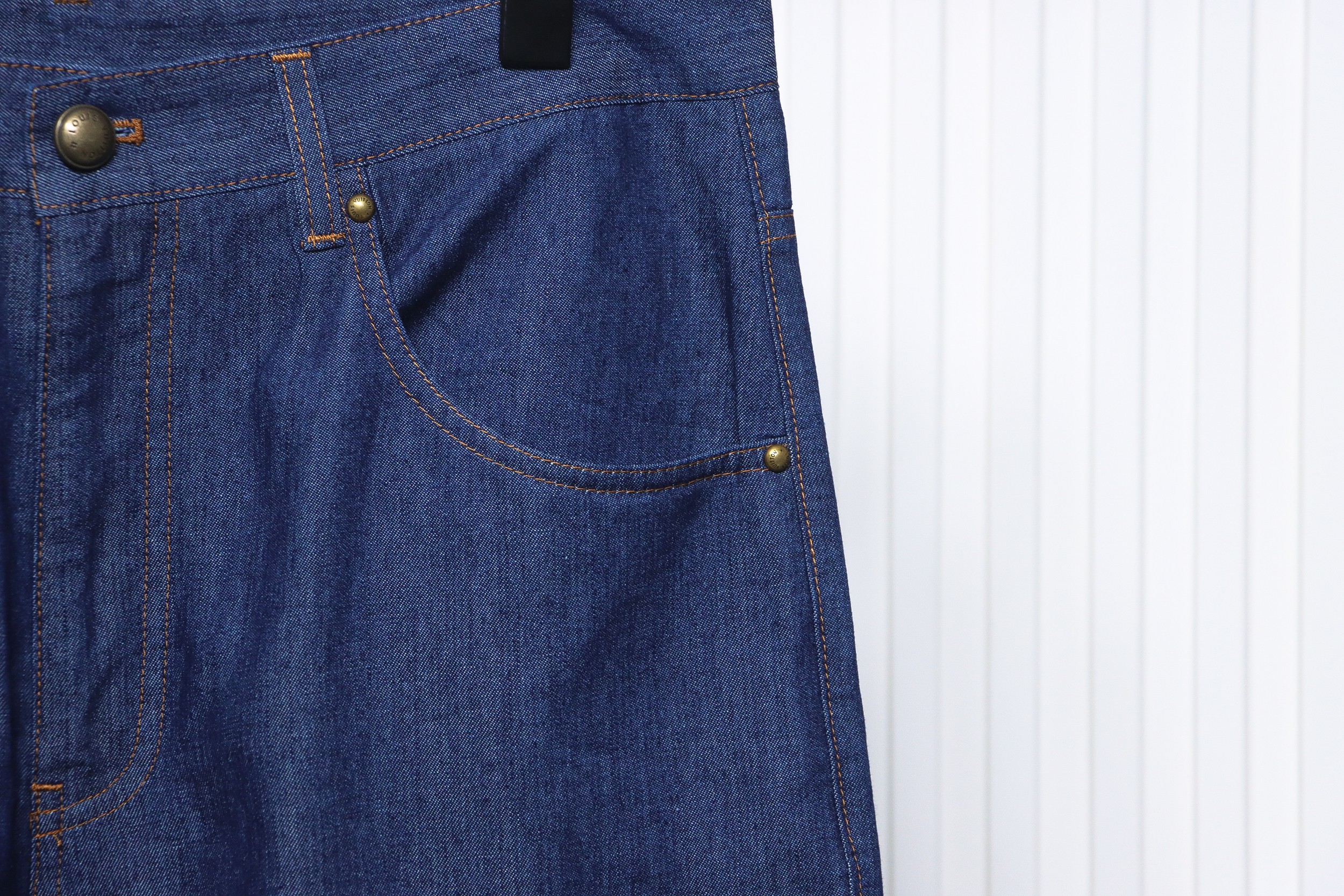 Louis Vuitton 24ss cord embroidered denim shorts