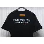 Louis Vuitton 25ss camouflage lettering logo print short sleeve T-shirt black