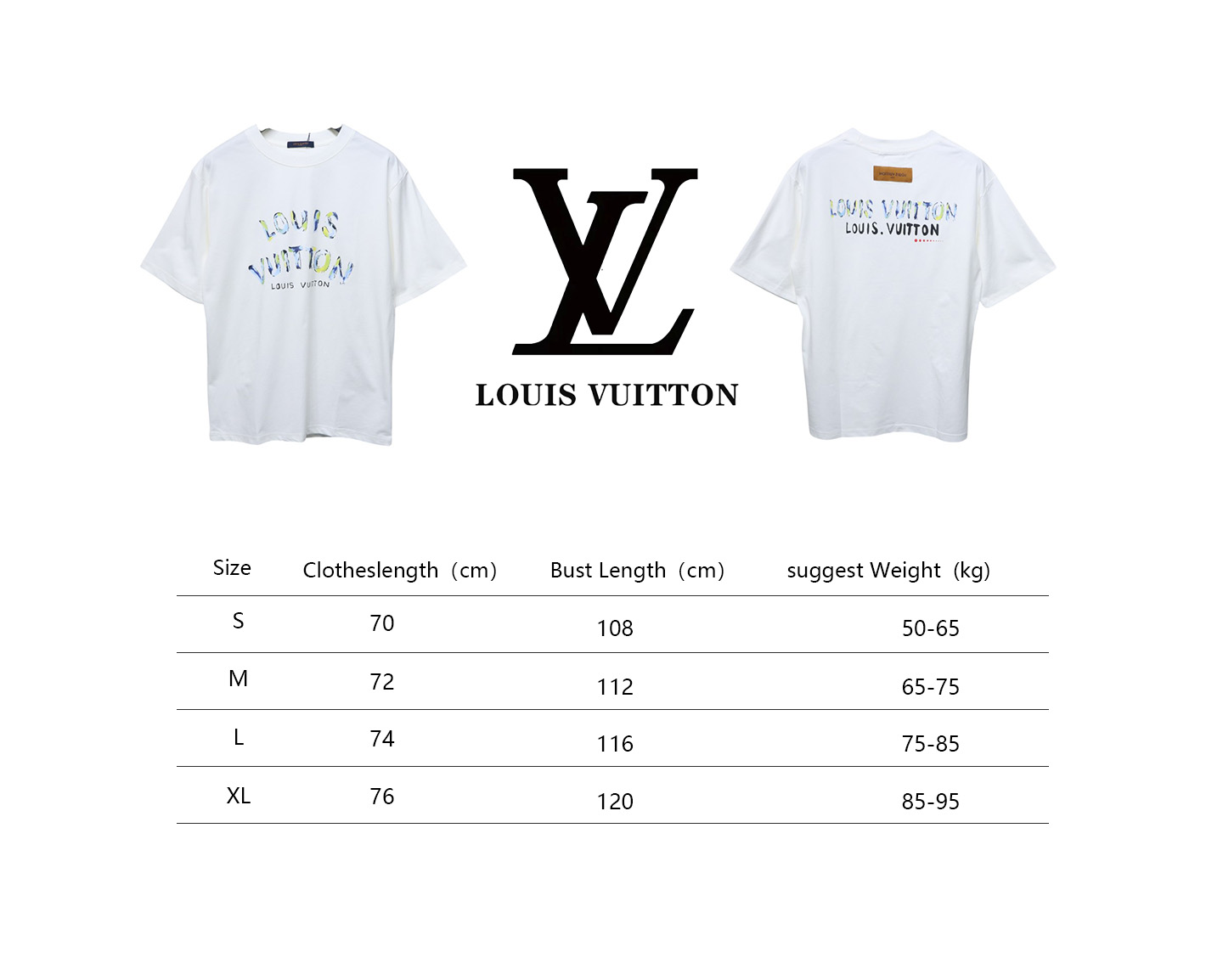 Louis Vuitton 25ss camouflage lettering logo print short sleeve T-shirt White
