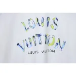 Louis Vuitton 25ss camouflage lettering logo print short sleeve T-shirt White