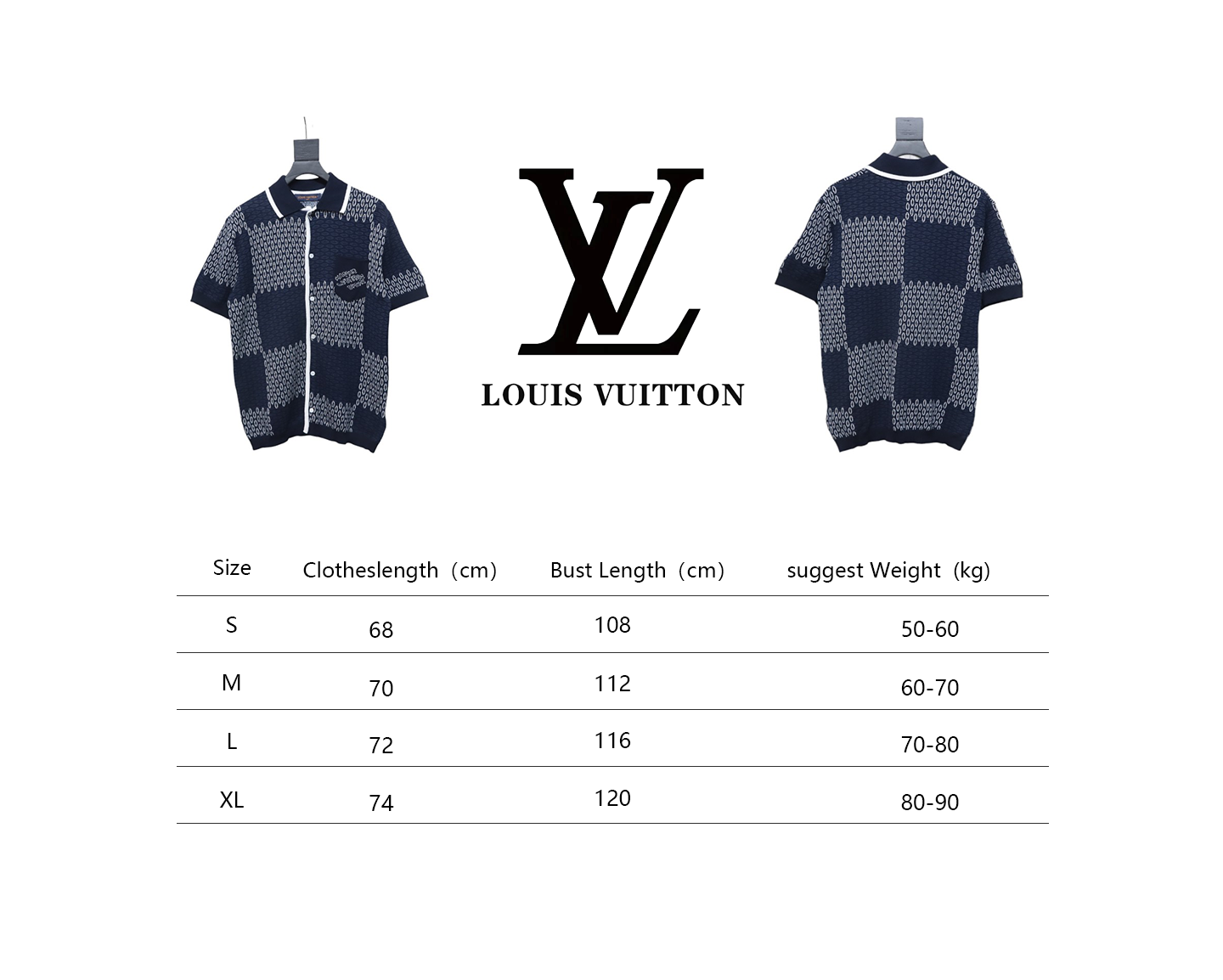Louis Vuitton 25ss Checkerboard Knit Cardigan Short Sleeve
