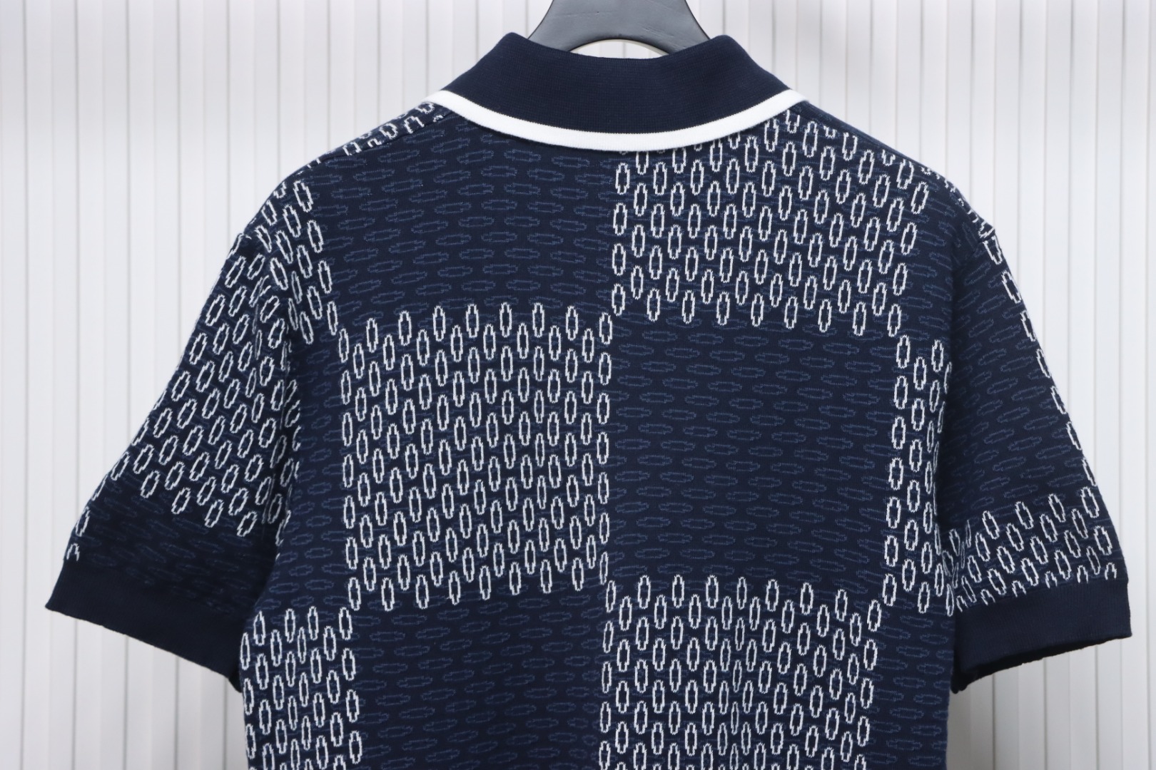 Louis Vuitton 25ss Checkerboard Knit Cardigan Short Sleeve