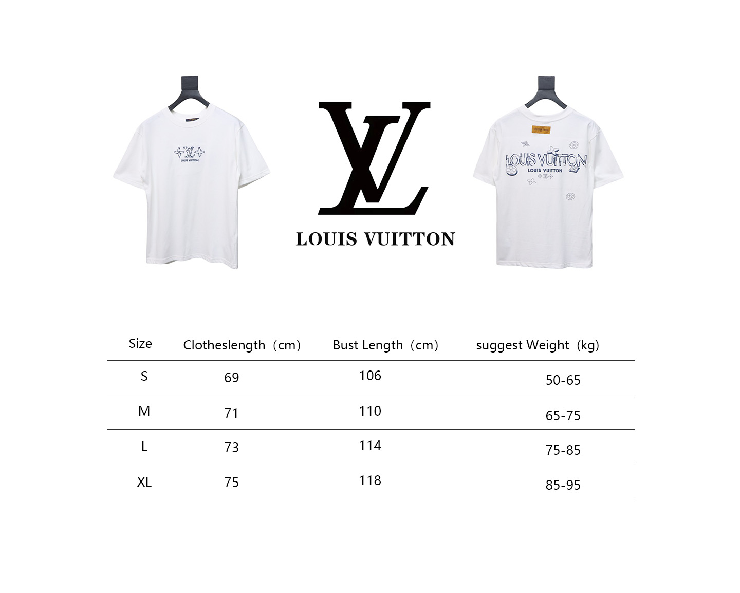 Louis Vuitton 25ss chest three flower print short sleeve white