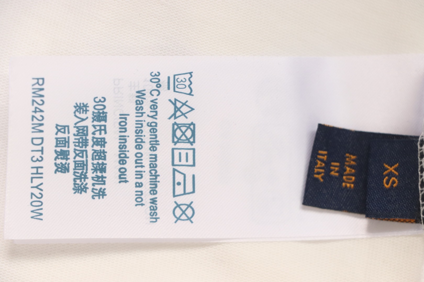 Louis Vuitton 25ss chest three flower print short sleeve white