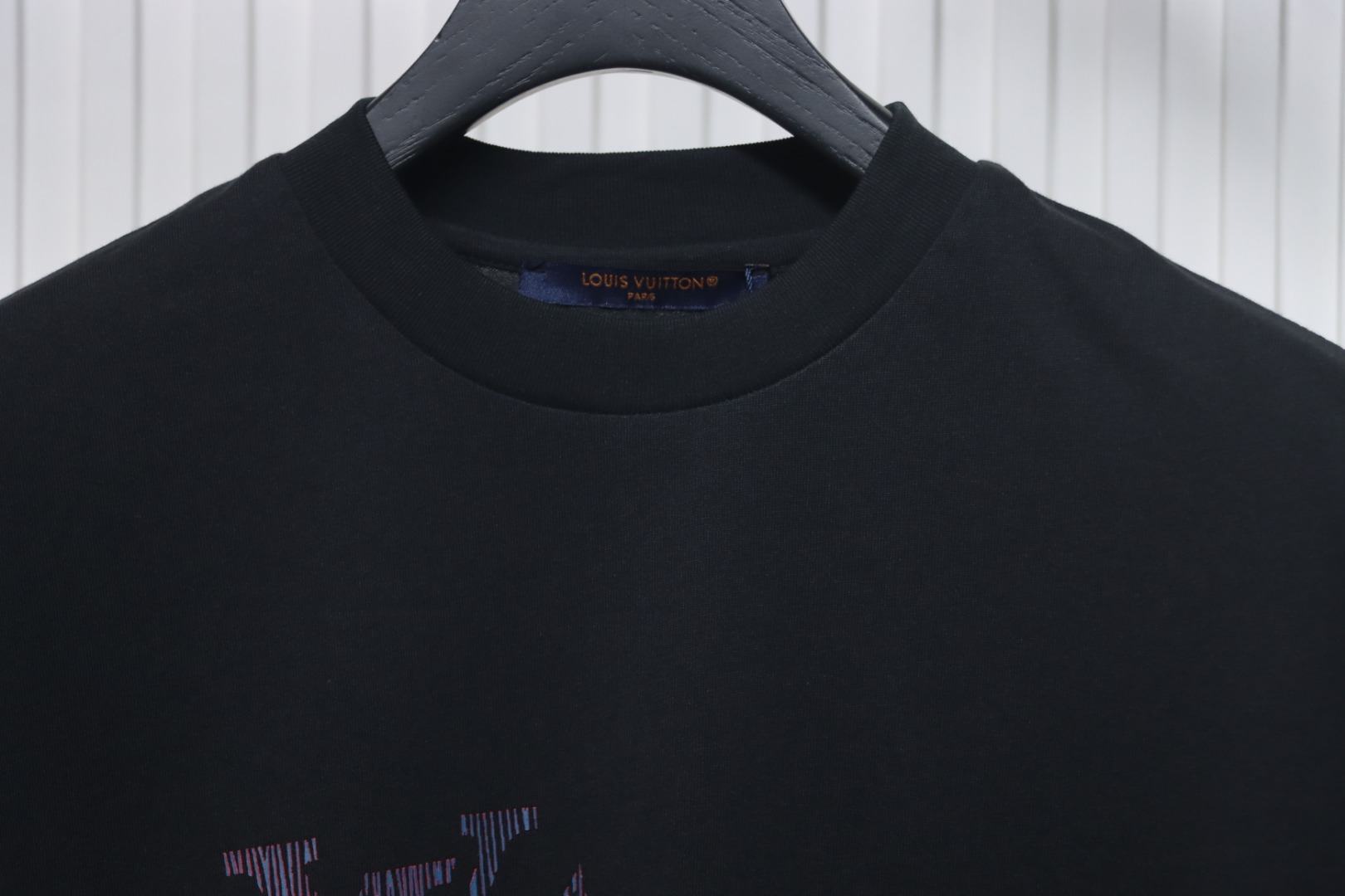 Louis Vuitton 25ss colorful cracked old flower letter print short sleeve