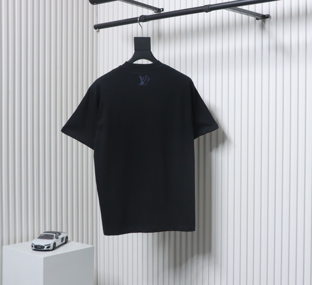 Louis Vuitton 25ss colorful cracked old flower letter print short sleeve