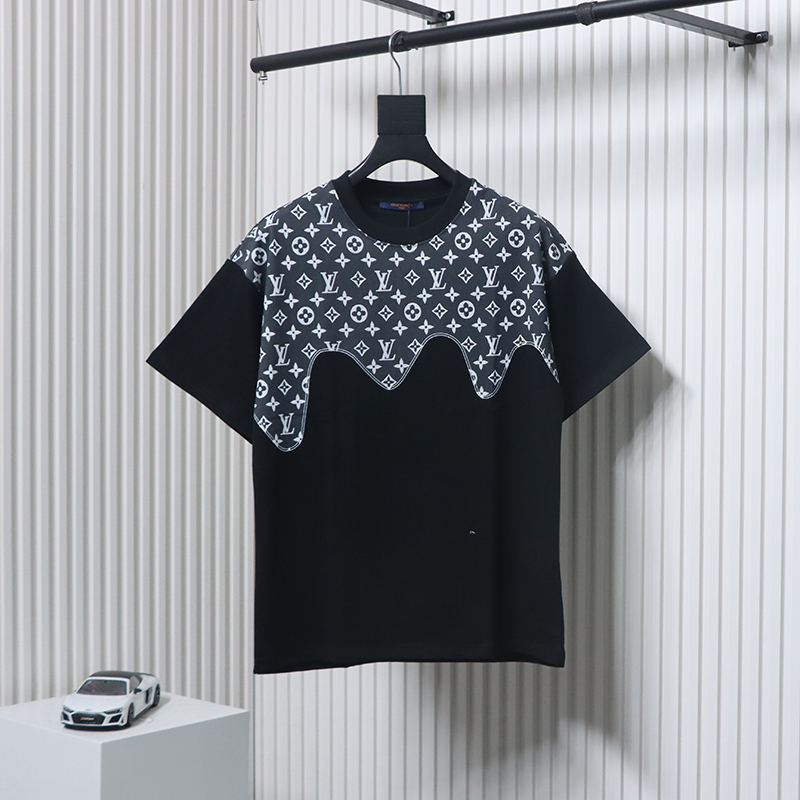 Louis Vuitton 25ss Denim Short Sleeve T-Shirt black