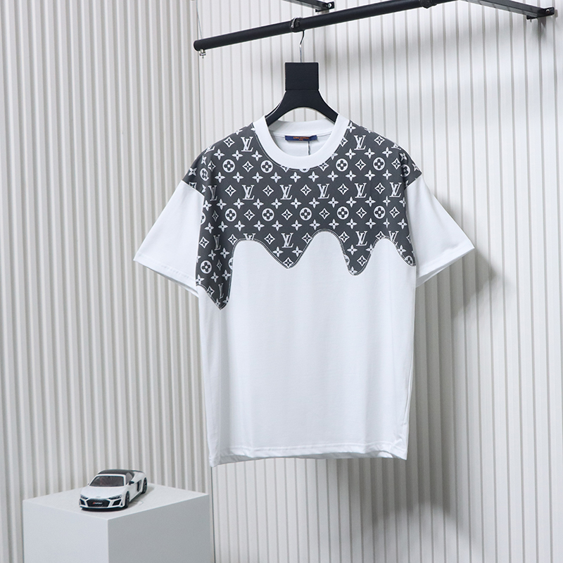 Louis Vuitton 25ss Denim Short Sleeve T-Shirt White