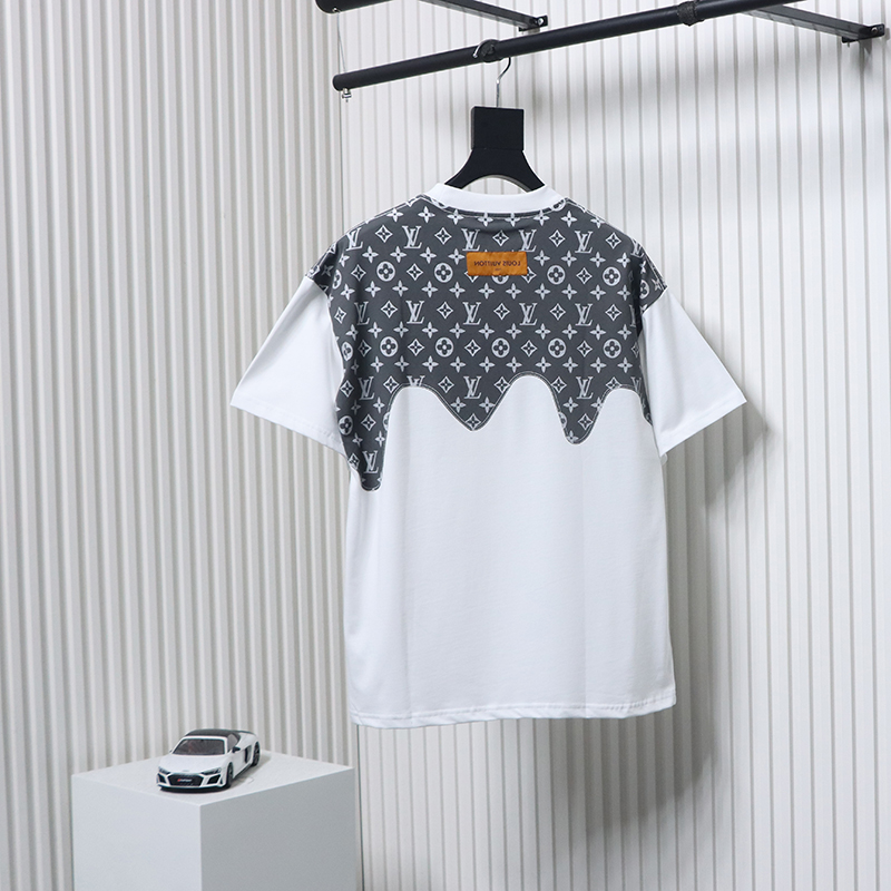 Louis Vuitton 25ss Denim Short Sleeve T-Shirt White