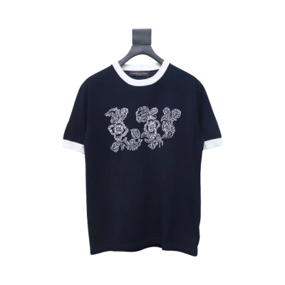 Louis Vuitton 25ss early spring new short-sleeved sunflower floral knitted short-sleeved 01