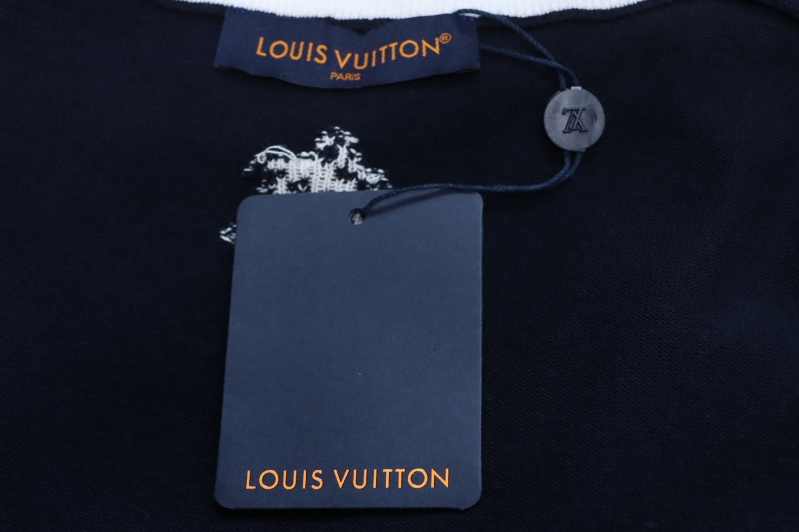 Louis Vuitton 25ss early spring new short-sleeved sunflower floral knitted short-sleeved