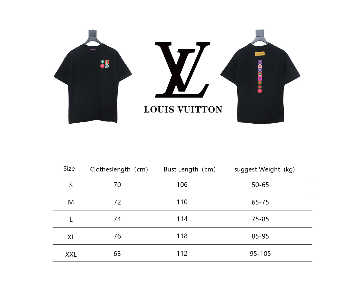 Louis Vuitton 25ss Embroidered Badge Short Sleeve Black