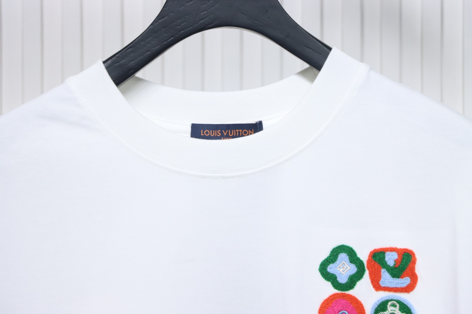 Louis Vuitton 25ss Embroidered Badge Short Sleeve White