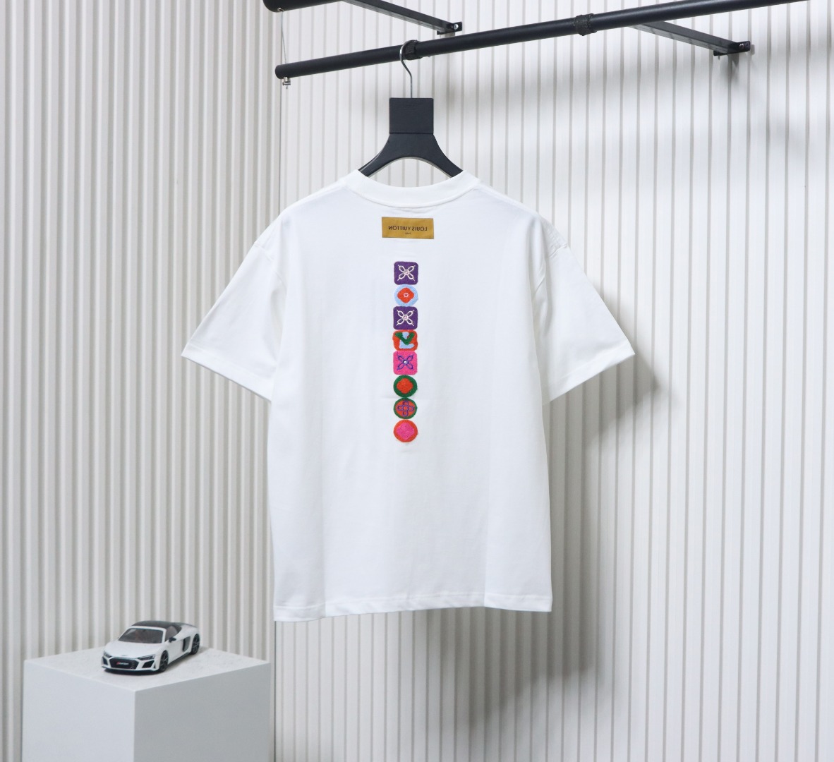 Louis Vuitton 25ss Embroidered Badge Short Sleeve White