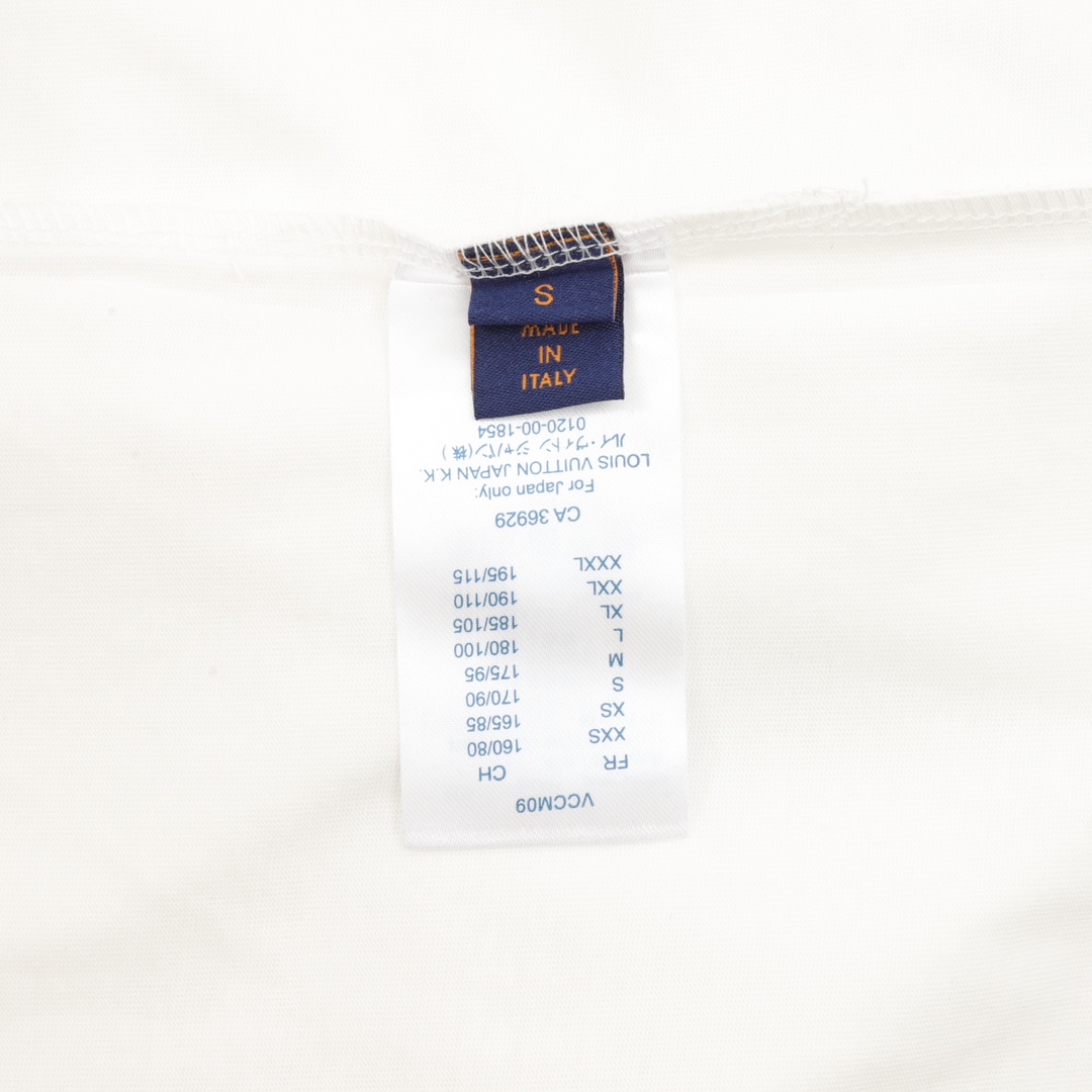Louis Vuitton 25ss Floral Lettering Embroidered Short Sleeve T-Shirt White