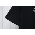 Louis Vuitton 25ss four-leaf clover and back logo print short-sleeved T-shirt black