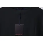 Louis Vuitton 25ss four-leaf clover and back logo print short-sleeved T-shirt black