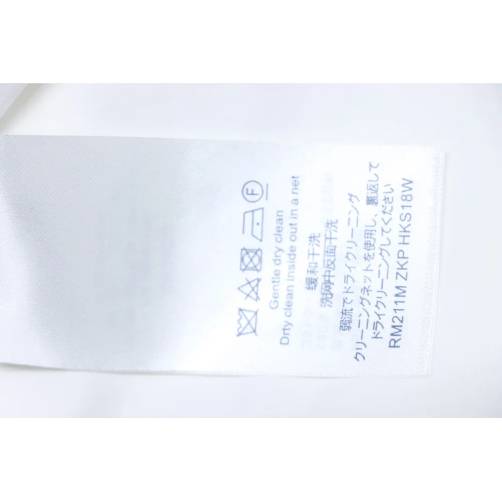 Louis Vuitton 25ss four-leaf clover and back logo print short-sleeved T-shirt white
