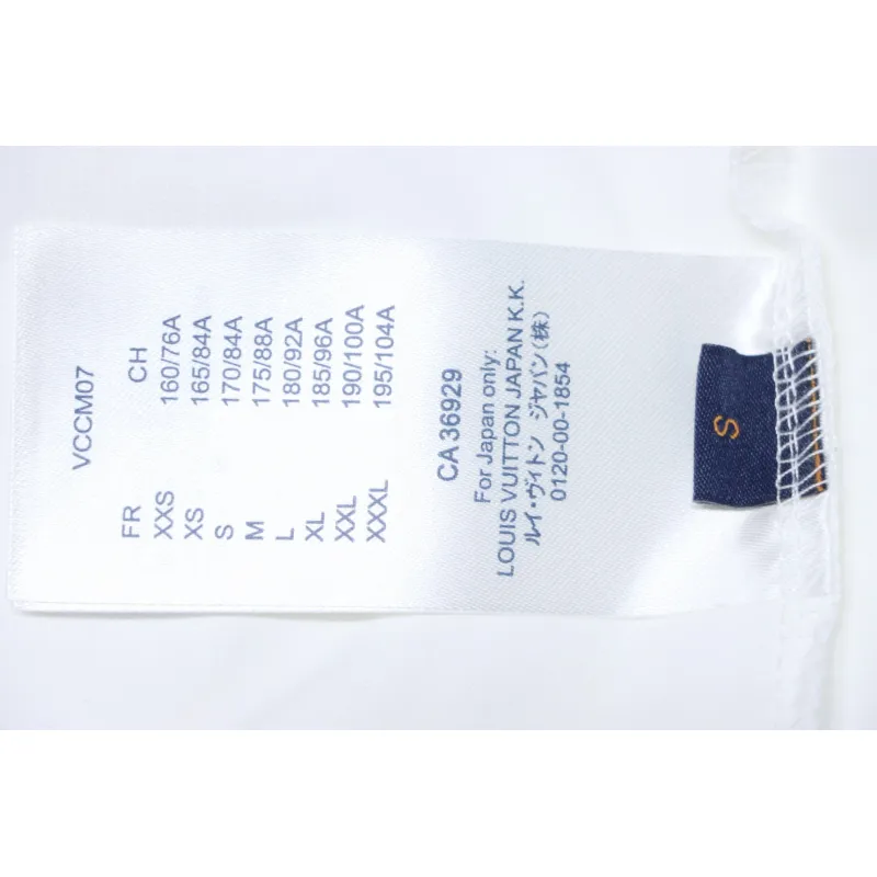 Louis Vuitton 25ss four-leaf clover and back logo print short-sleeved T-shirt white