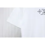 Louis Vuitton 25ss four-leaf clover and back logo print short-sleeved T-shirt white