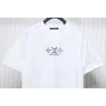 Louis Vuitton 25ss four-leaf clover and back logo print short-sleeved T-shirt white