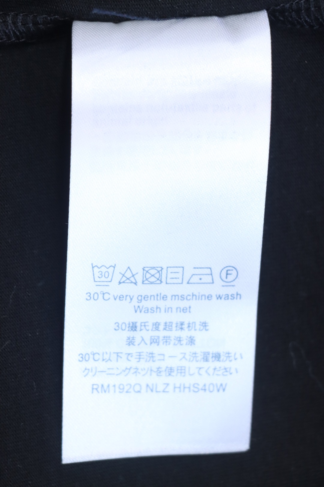 Louis Vuitton 25ss four-leaf clover hot diamond logo flocked short-sleeved T-shirt black