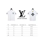 Louis Vuitton 25ss four-leaf clover hot diamond logo flocked short-sleeved T-shirt white