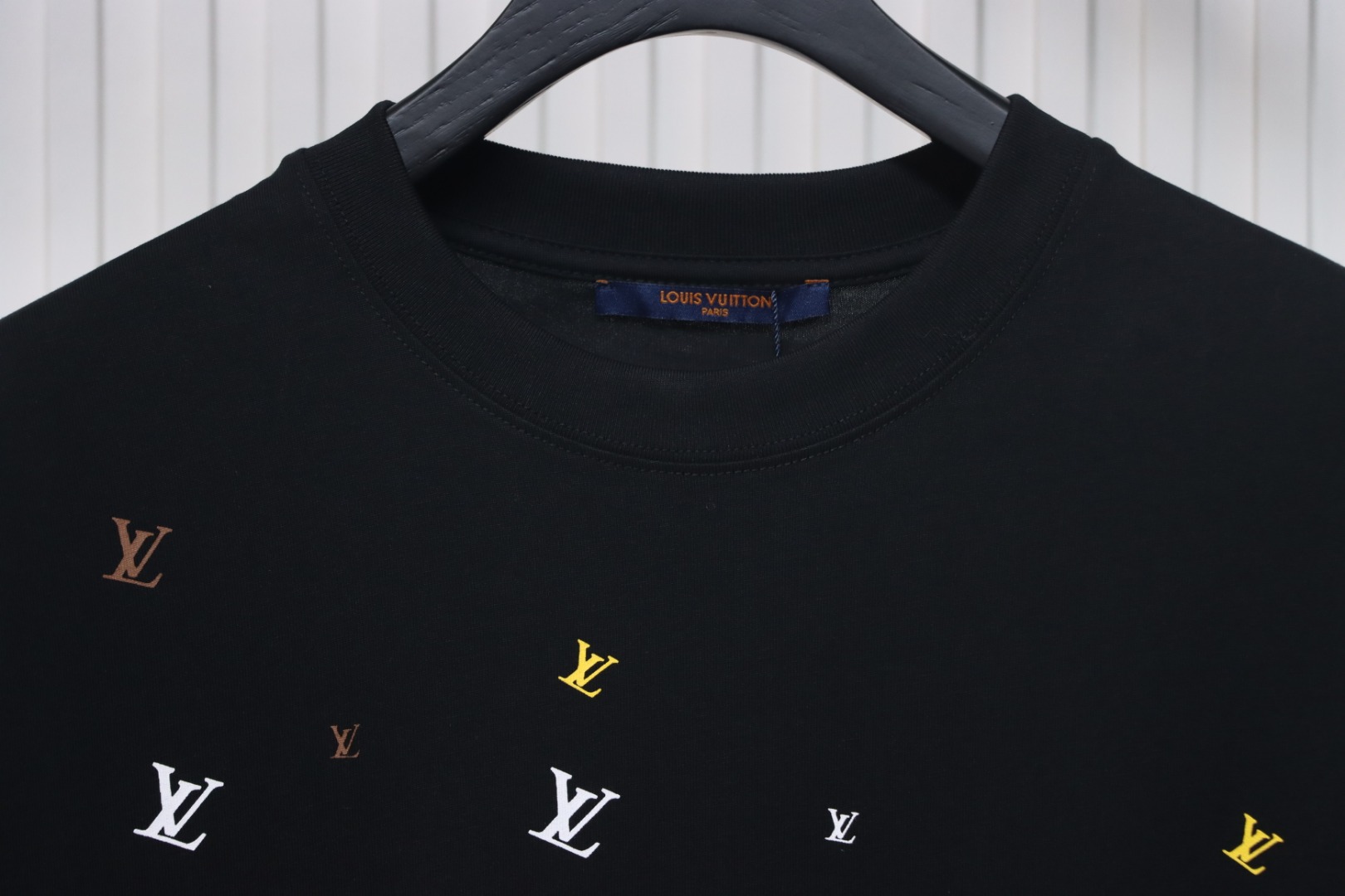 Louis Vuitton 25ss gradient full print small logo short sleeve T-shirt black