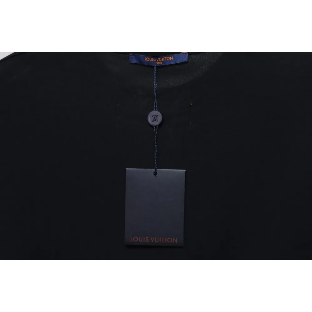 Louis Vuitton 25ss gradient full print small logo short sleeve T-shirt black