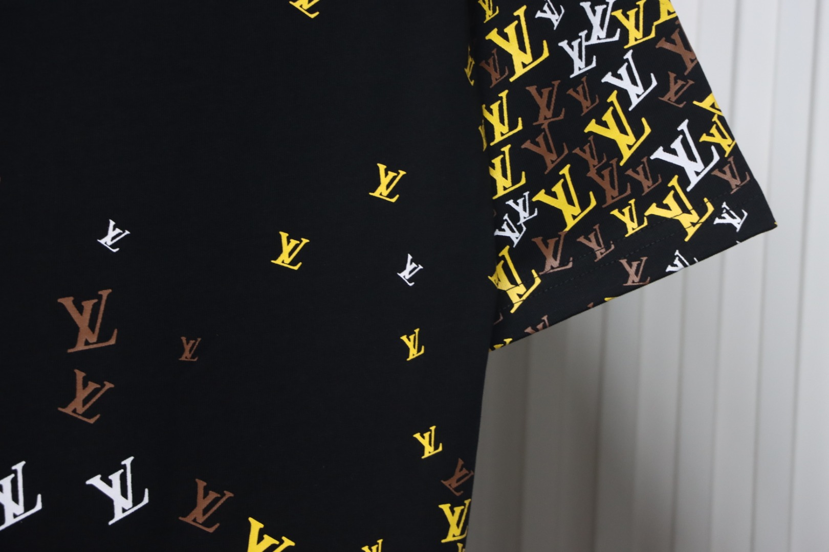 Louis Vuitton 25ss gradient full print small logo short sleeve T-shirt black