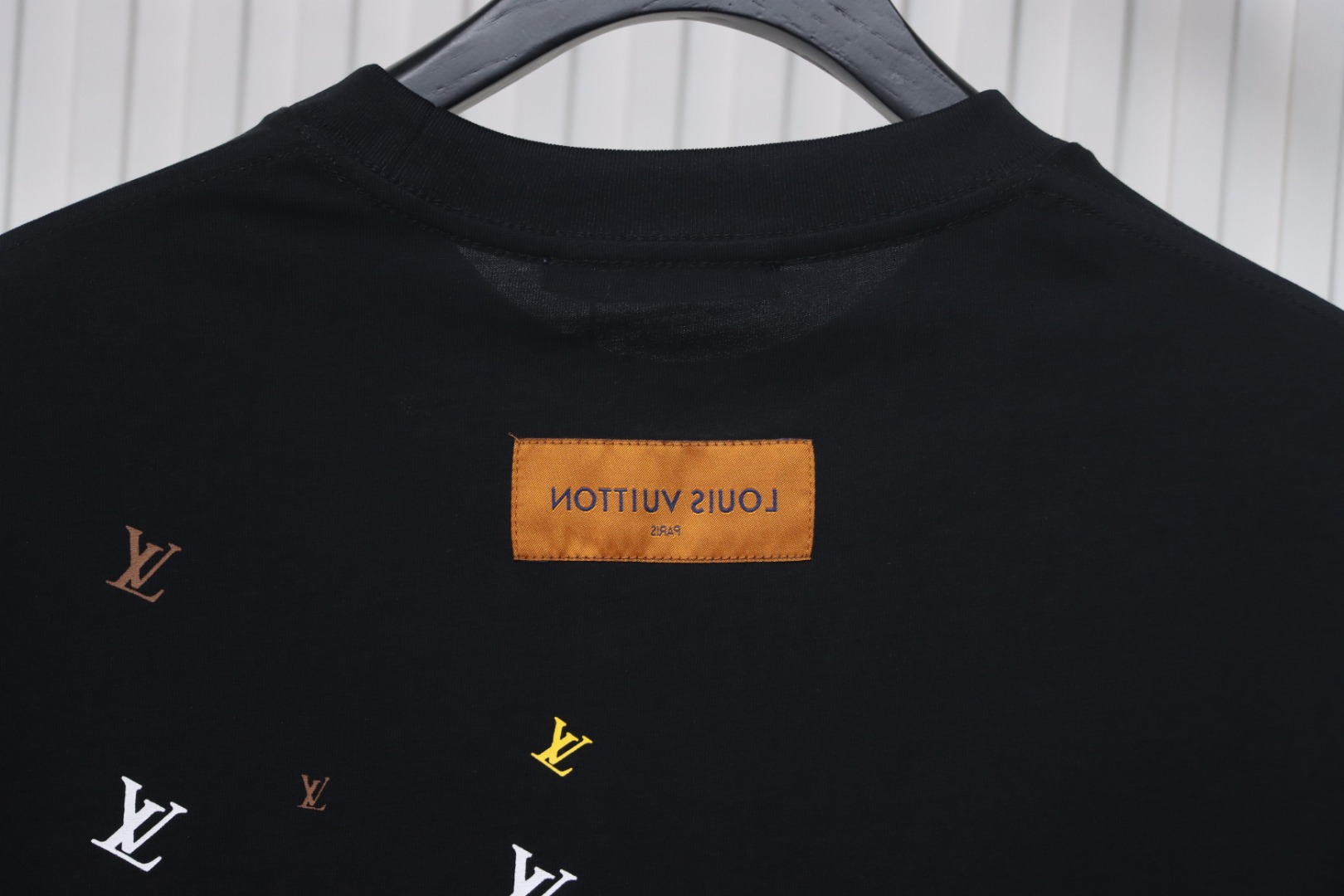Louis Vuitton 25ss gradient full print small logo short sleeve T-shirt black