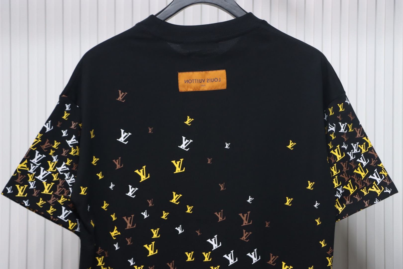 Louis Vuitton 25ss gradient full print small logo short sleeve T-shirt black