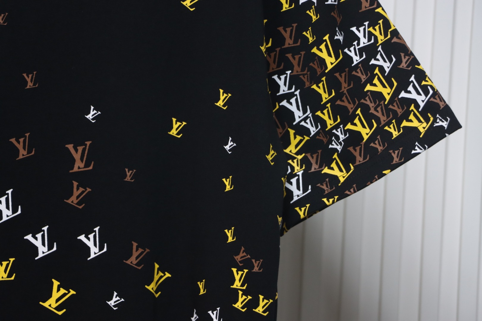 Louis Vuitton 25ss gradient full print small logo short sleeve T-shirt black