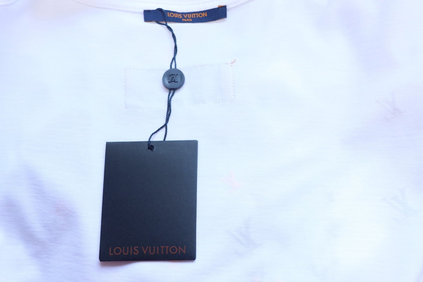 Louis Vuitton 25ss gradient full print small logo short sleeve T-shirt White