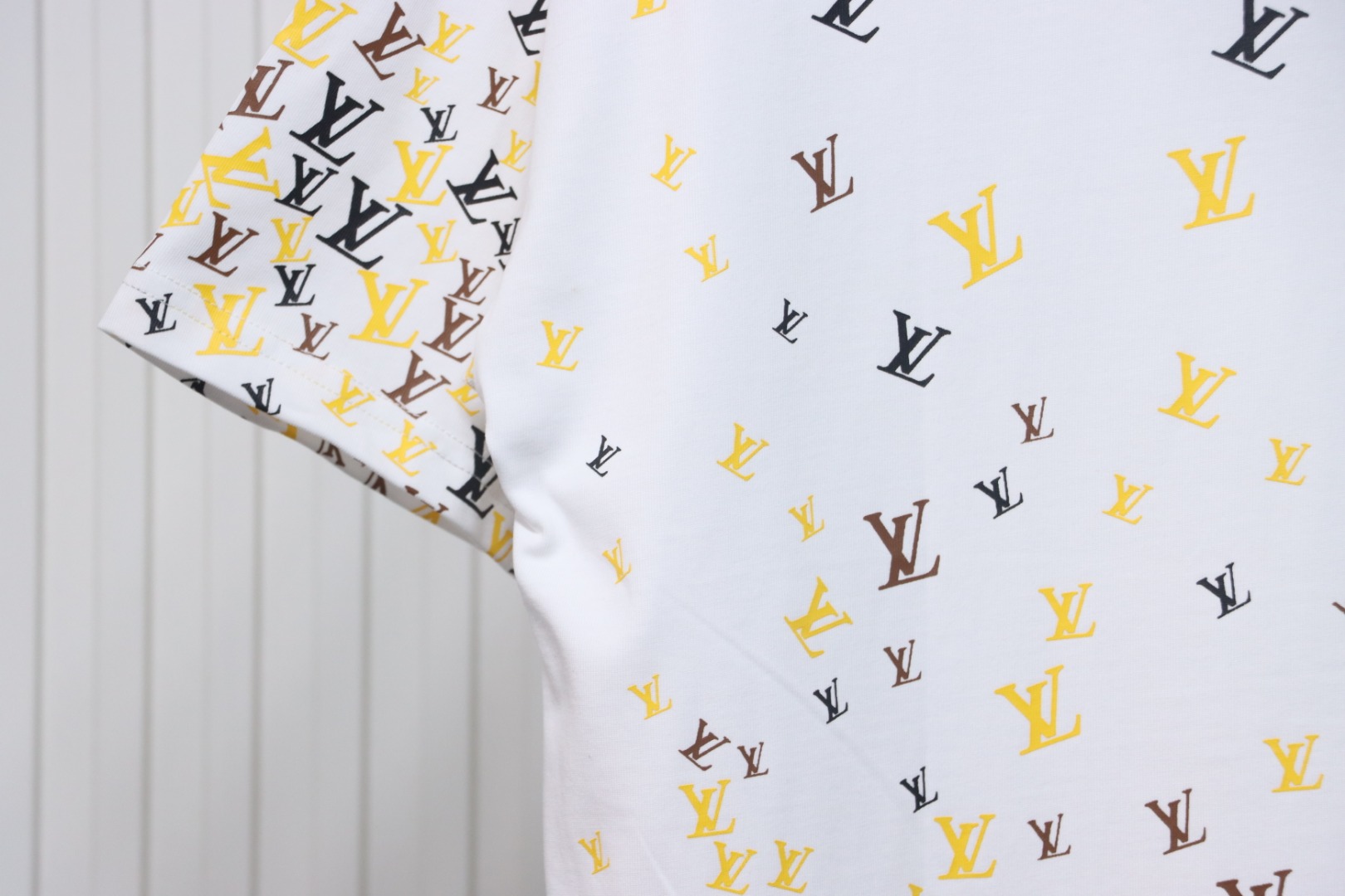 Louis Vuitton 25ss gradient full print small logo short sleeve T-shirt White