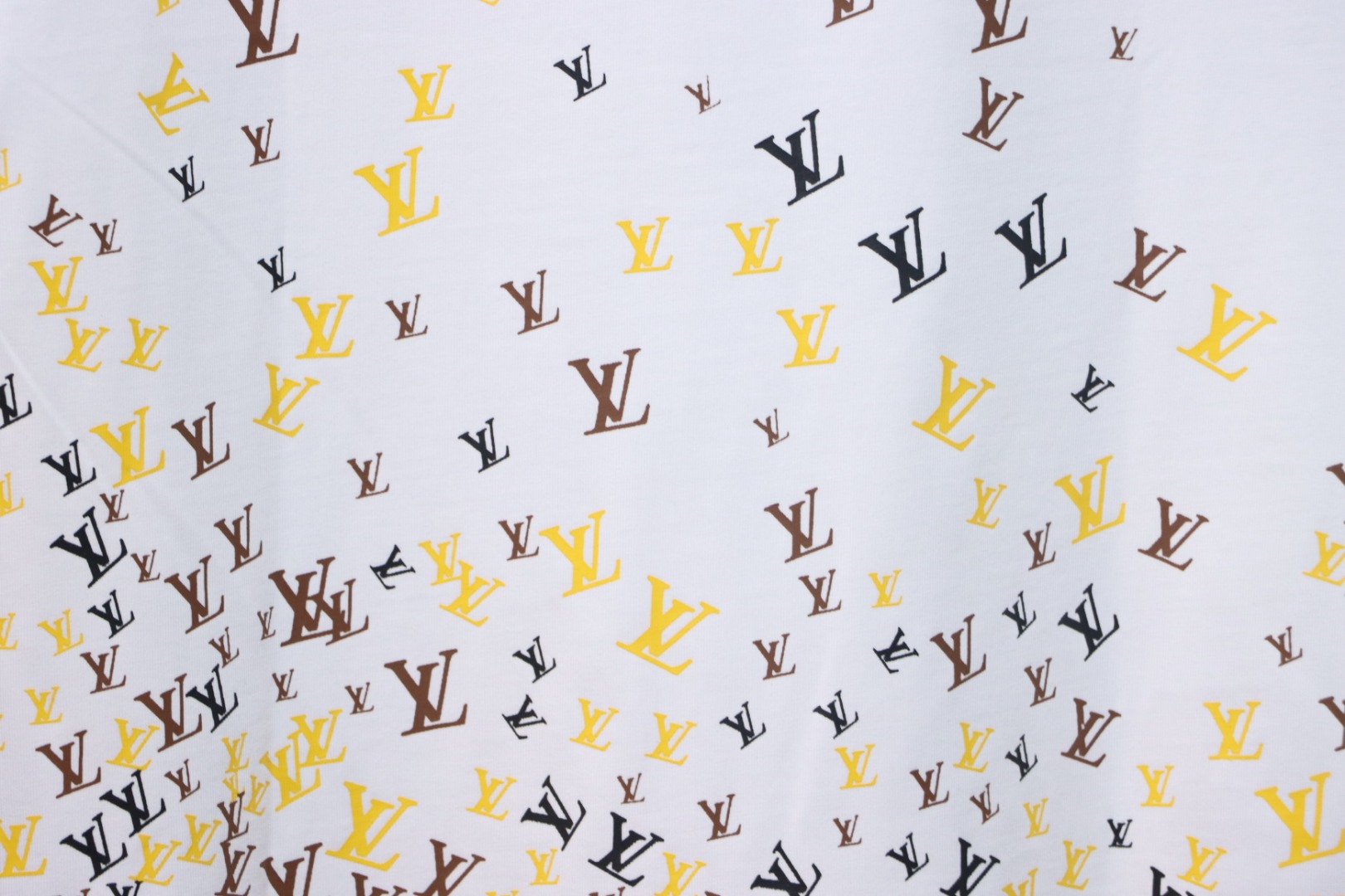 Louis Vuitton 25ss gradient full print small logo short sleeve T-shirt White