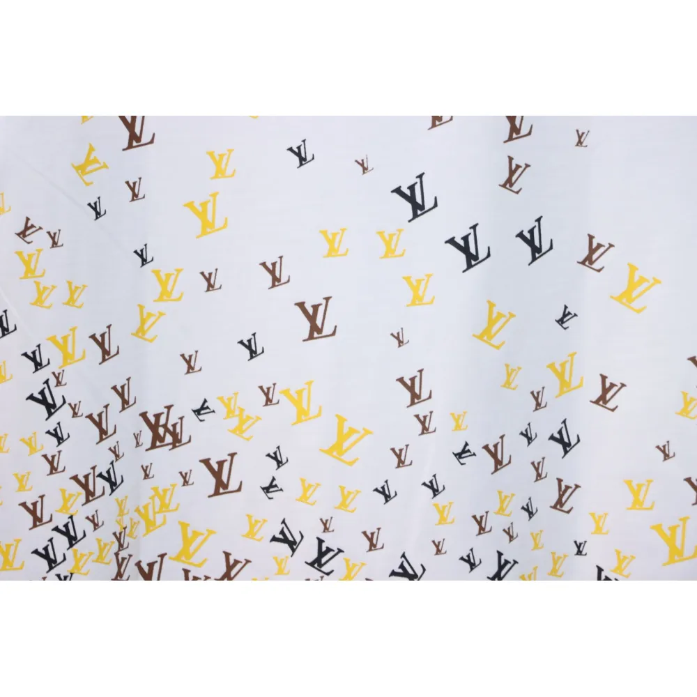 Louis Vuitton 25ss gradient full print small logo short sleeve T-shirt White