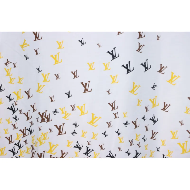 Louis Vuitton 25ss gradient full print small logo short sleeve T-shirt White