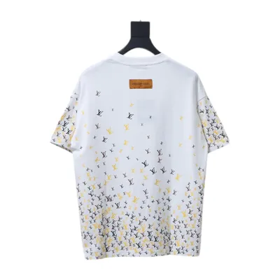 Louis Vuitton 25ss gradient full print small logo short sleeve T-shirt White 02
