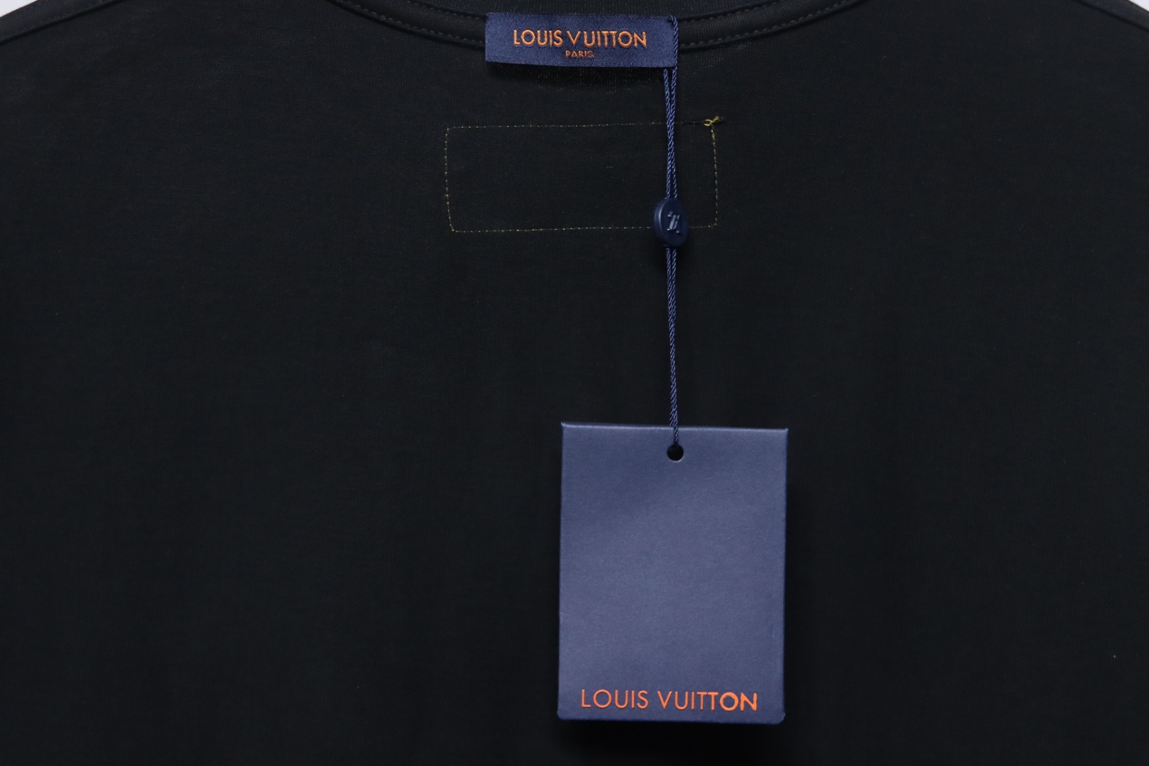 Louis Vuitton 25ss hand-painted colorful logo graffiti short-sleeved T-shirt black