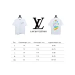 Louis Vuitton 25ss hand-painted colorful logo graffiti short-sleeved T-shirt White