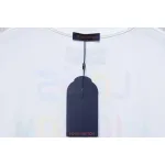 Louis Vuitton 25ss hand-painted colorful logo graffiti short-sleeved T-shirt White
