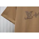 Louis Vuitton 25ss hemp rope knot embroidered short sleeves