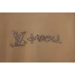 Louis Vuitton 25ss hemp rope knot embroidered short sleeves