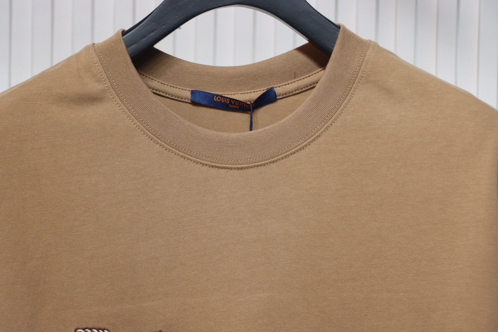 Louis Vuitton 25ss hemp rope knot embroidered short sleeves