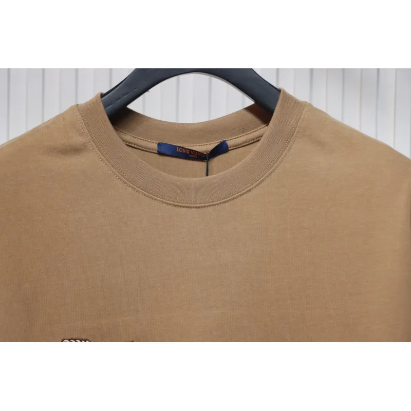 Louis Vuitton 25ss hemp rope knot embroidered short sleeves